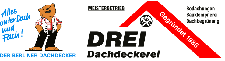 Drei Dachdeckerei